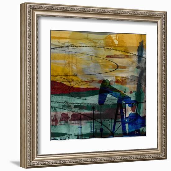 Oil Rig Abstract-Sisa Jasper-Framed Art Print