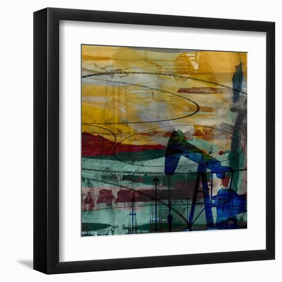 Oil Rig Abstract-Sisa Jasper-Framed Art Print