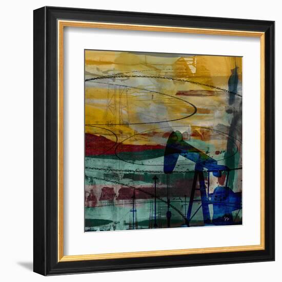 Oil Rig Abstract-Sisa Jasper-Framed Art Print