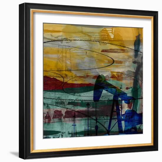 Oil Rig Abstract-Sisa Jasper-Framed Art Print