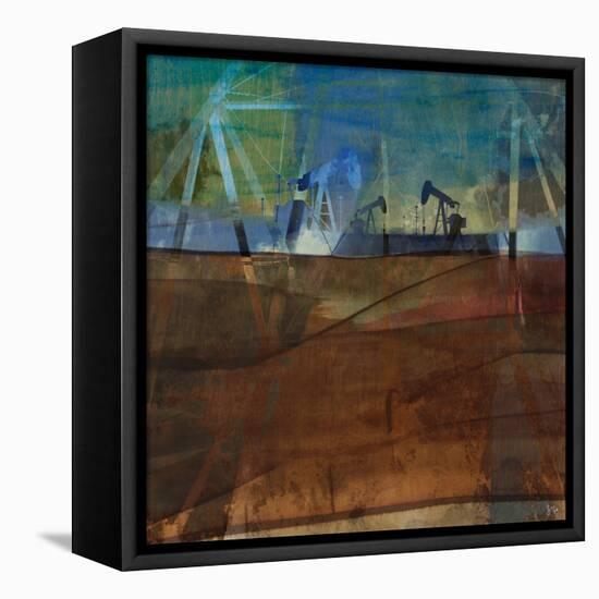 Oil Rig Abstraction II-Sisa Jasper-Framed Stretched Canvas