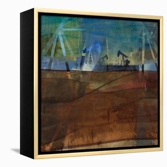 Oil Rig Abstraction II-Sisa Jasper-Framed Stretched Canvas