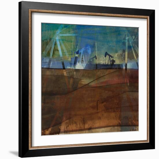 Oil Rig Abstraction II-Sisa Jasper-Framed Art Print