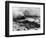 Oil Rig in Stormy Sea-null-Framed Photographic Print