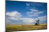 Oil Rig in the Savannah of Wyoming, United States of America, North America-Michael Runkel-Mounted Photographic Print