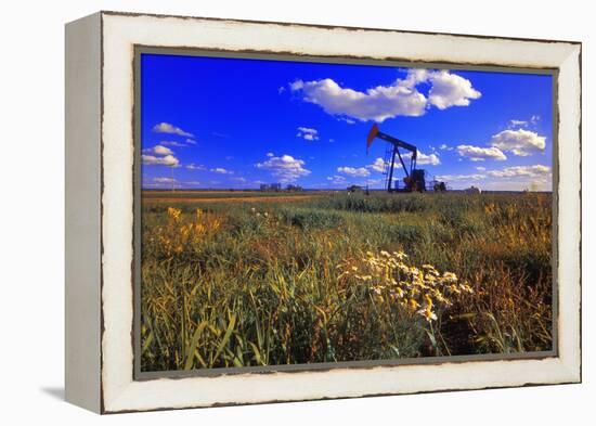 Oil Rig-null-Framed Premier Image Canvas