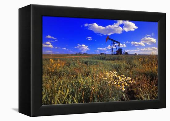 Oil Rig-null-Framed Premier Image Canvas