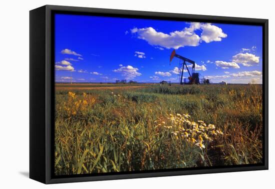 Oil Rig-null-Framed Premier Image Canvas