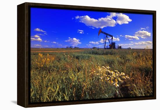 Oil Rig-null-Framed Premier Image Canvas