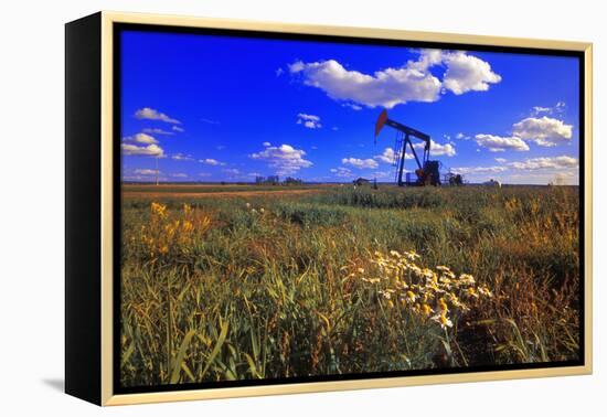 Oil Rig-null-Framed Premier Image Canvas