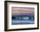 Oil rigs and waves in the Pacific Ocean, Channel Islands of California, Carpinteria, Santa Barba...-null-Framed Photographic Print