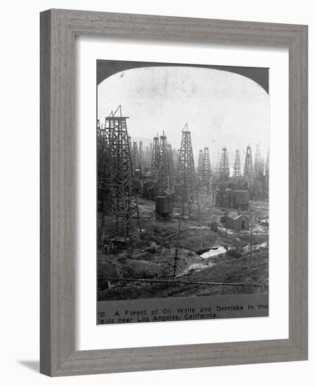 Oil Rigs Near Los Angeles, California-null-Framed Photographic Print