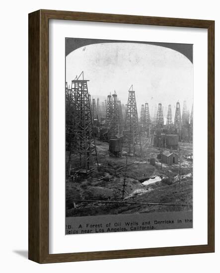 Oil Rigs Near Los Angeles, California-null-Framed Photographic Print