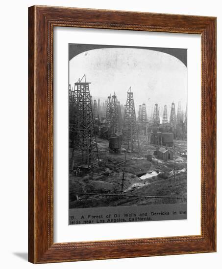 Oil Rigs Near Los Angeles, California-null-Framed Photographic Print