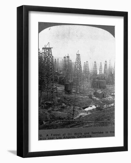 Oil Rigs Near Los Angeles, California-null-Framed Photographic Print