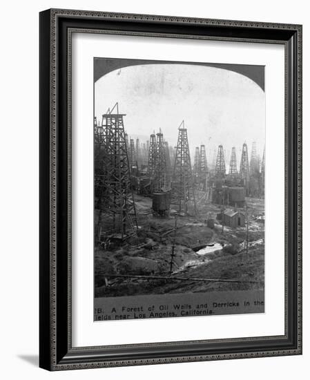 Oil Rigs Near Los Angeles, California-null-Framed Photographic Print