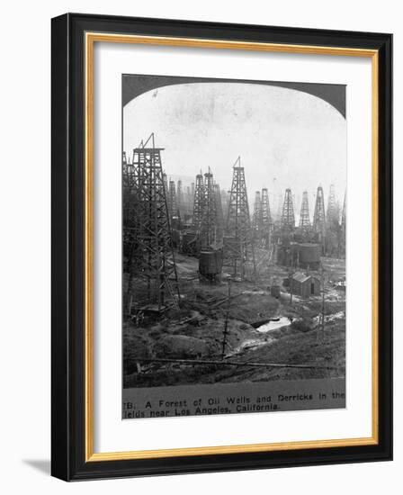 Oil Rigs Near Los Angeles, California-null-Framed Photographic Print