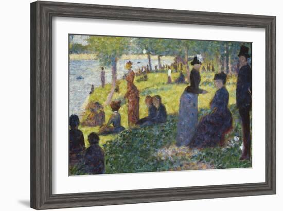 Oil Sketch for La Grande Jatte, 1884-Georges Seurat-Framed Giclee Print