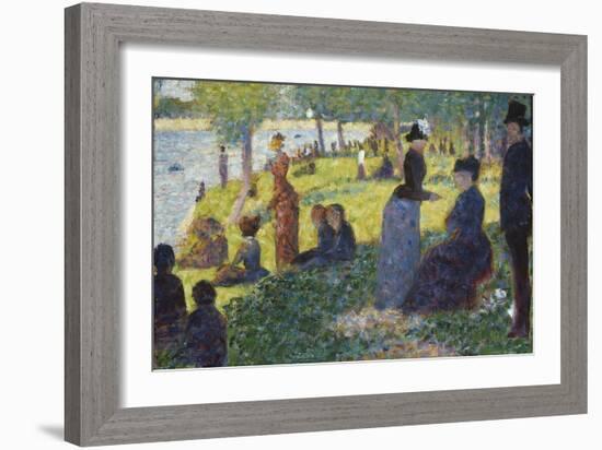 Oil Sketch for La Grande Jatte, 1884-Georges Seurat-Framed Giclee Print