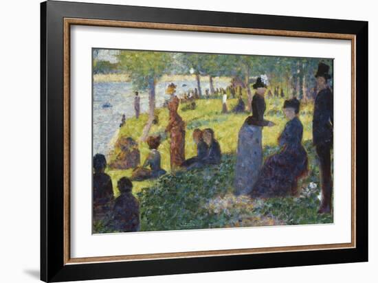 Oil Sketch for La Grande Jatte, 1884-Georges Seurat-Framed Giclee Print