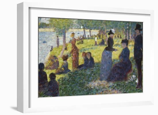 Oil Sketch for La Grande Jatte, 1884-Georges Seurat-Framed Giclee Print