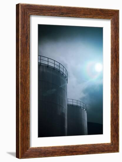 Oil Storage Tanks-Richard Kail-Framed Photographic Print