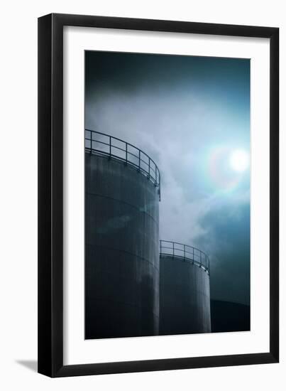 Oil Storage Tanks-Richard Kail-Framed Photographic Print