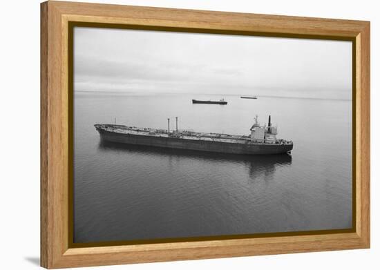 Oil Tankers at Various Distances-null-Framed Premier Image Canvas