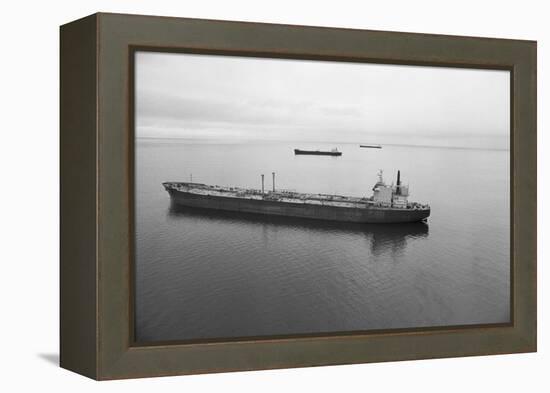 Oil Tankers at Various Distances-null-Framed Premier Image Canvas