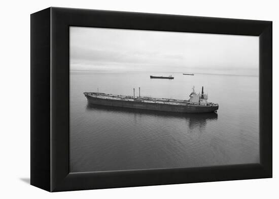 Oil Tankers at Various Distances-null-Framed Premier Image Canvas