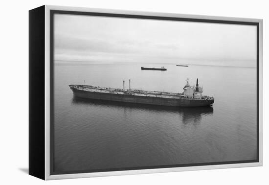 Oil Tankers at Various Distances-null-Framed Premier Image Canvas