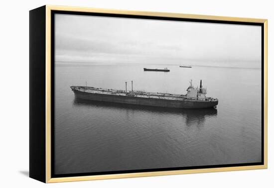 Oil Tankers at Various Distances-null-Framed Premier Image Canvas