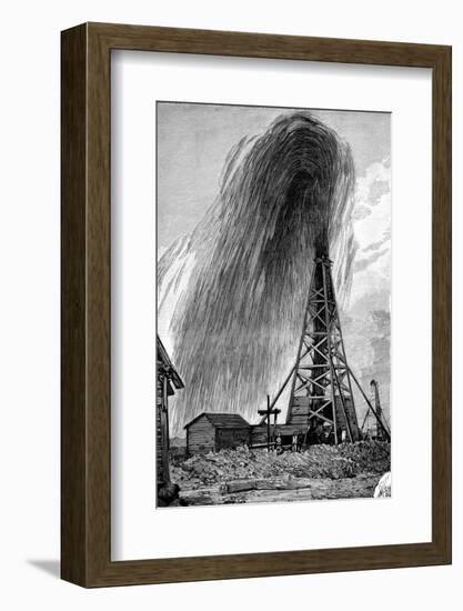 Oil Well, 19th Century-Science Photo Library-Framed Photographic Print