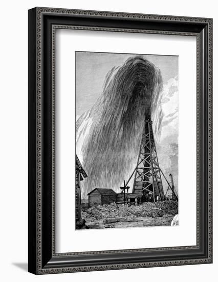 Oil Well, 19th Century-Science Photo Library-Framed Photographic Print