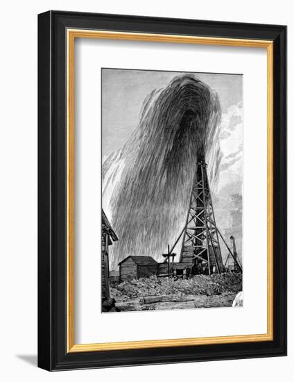 Oil Well, 19th Century-Science Photo Library-Framed Photographic Print