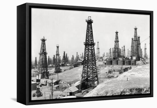 Oil Well Field-null-Framed Premier Image Canvas