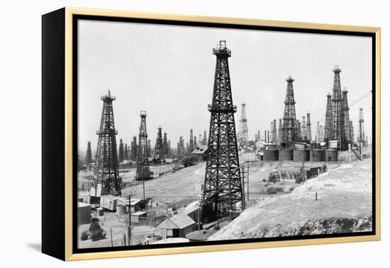 Oil Well Field-null-Framed Premier Image Canvas