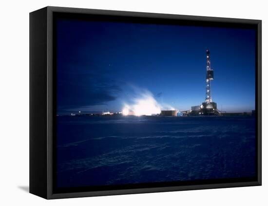 Oil Well on the Coast of Beaufort Sea-Ralph Crane-Framed Premier Image Canvas