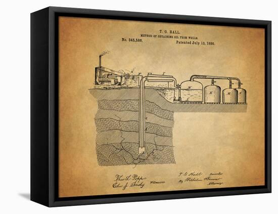 Oil Wells 1886-Dan Sproul-Framed Stretched Canvas