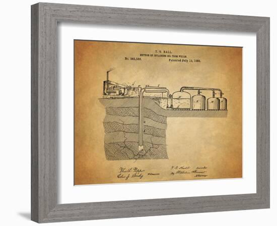 Oil Wells 1886-Dan Sproul-Framed Art Print