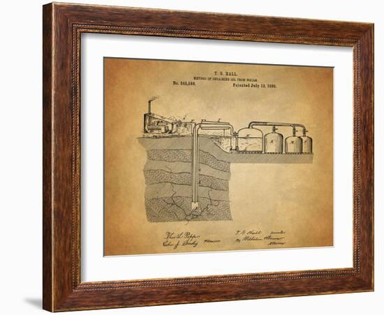 Oil Wells 1886-Dan Sproul-Framed Art Print