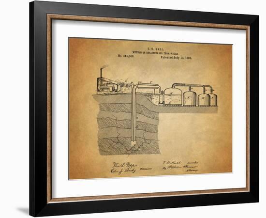 Oil Wells 1886-Dan Sproul-Framed Art Print