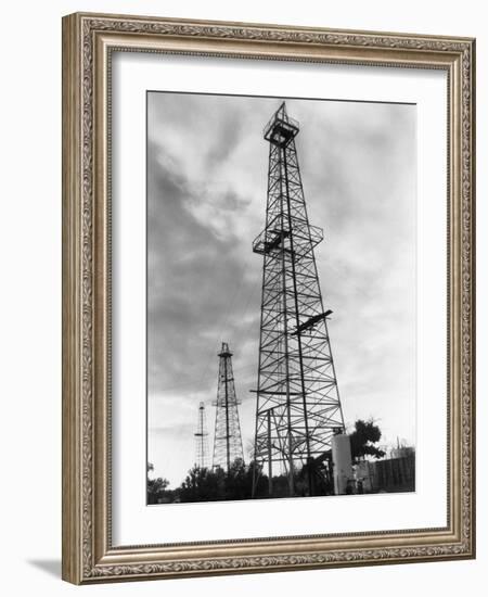 Oil Wells in Oklahoma-Philip Gendreau-Framed Photographic Print