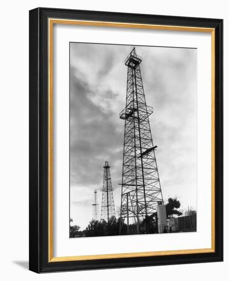 Oil Wells in Oklahoma-Philip Gendreau-Framed Photographic Print