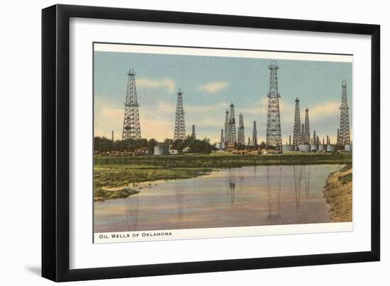 Oil Wells of Oklahoma-null-Framed Art Print