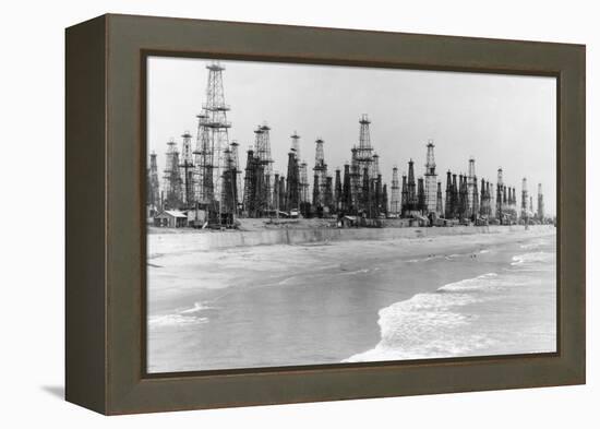 Oil Wells-null-Framed Premier Image Canvas