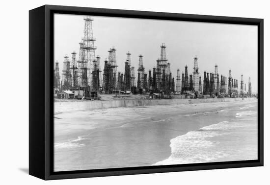 Oil Wells-null-Framed Premier Image Canvas