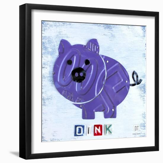 Oink the Pig-Design Turnpike-Framed Giclee Print