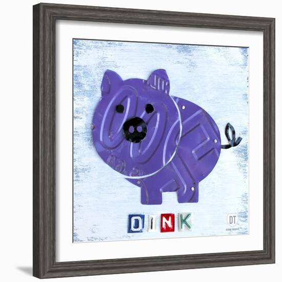 Oink the Pig-Design Turnpike-Framed Premium Giclee Print