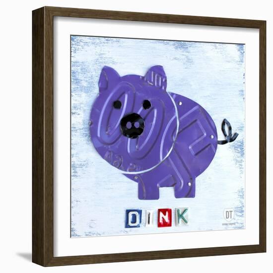 Oink the Pig-Design Turnpike-Framed Premium Giclee Print